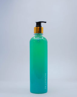 500ml bv with metallic pump cap for soap and cosmetics