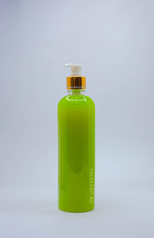 500ml bv with metallic pump cap for soap and cosmetics