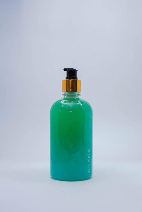 500ml jasmine with metallic pump cap for soap and cosmetics
