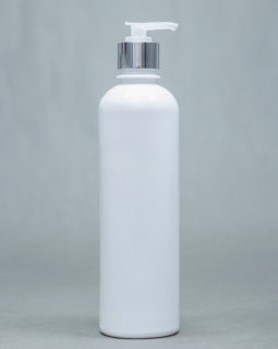 250ml Opaque Plastic Bottle With Metallic Pump Cap