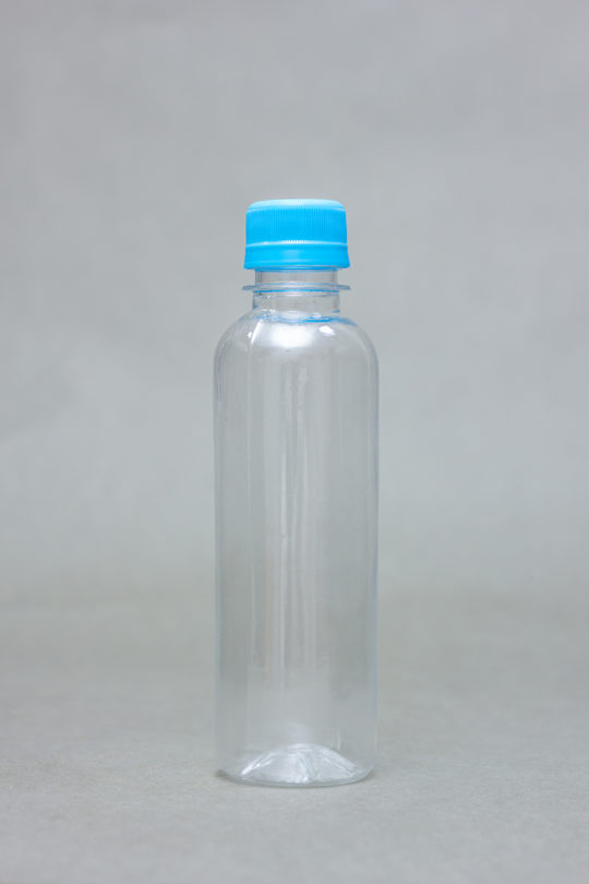 250ml transparent Plastic Bottle BV with Screw Cap