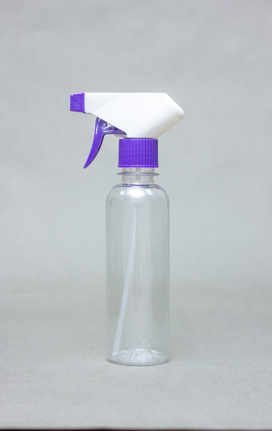 250ml transparent Plastic Bottle BV with Spray Gun