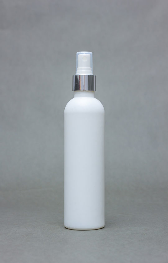 250ml opaque plastic bottle BOUNTY with metallic spray cap