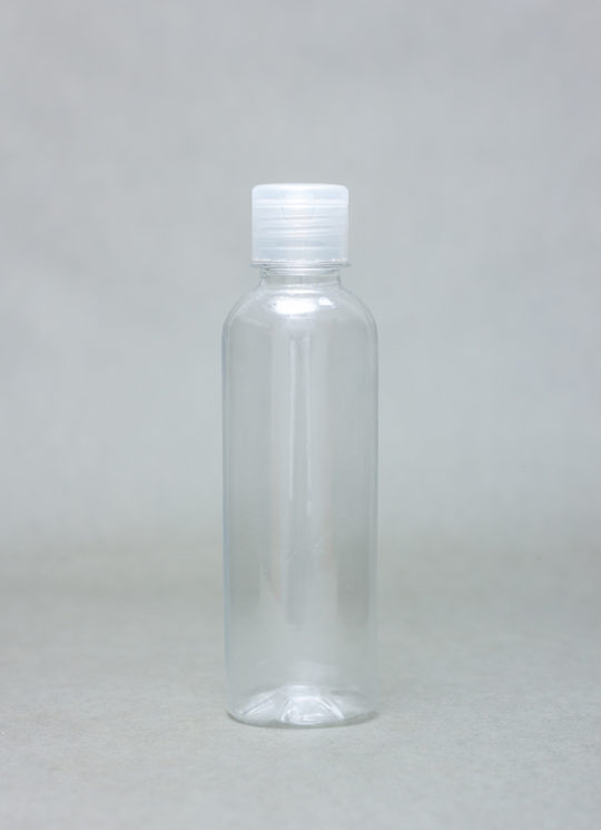 250ml transparent Plastic Bottle BV with Flip Cap