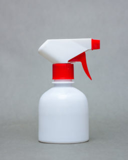 250ml opaque Plastic Bottle JASMIN with Spray Gun