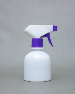 250ml opaque Plastic Bottle JASMIN with Spray Gun