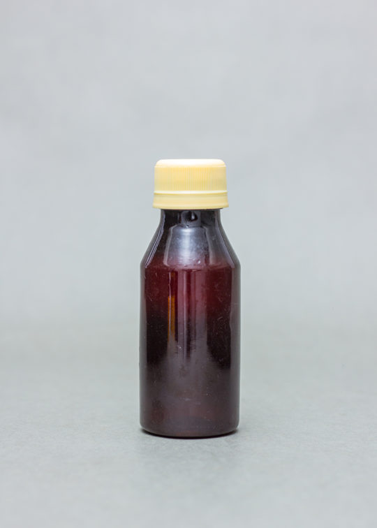 100ml Amber Plastic Bottle With Screw Cap