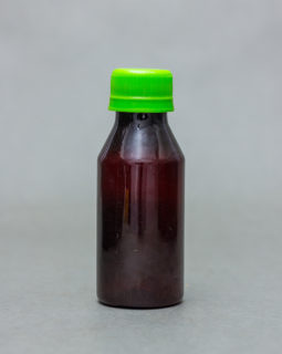100ml Amber Plastic Bottle With Screw Cap