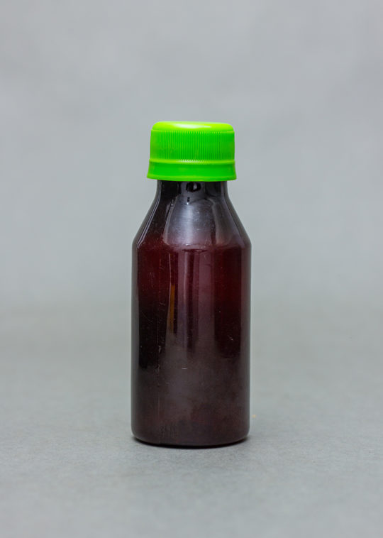100ml Amber Plastic Bottle With Screw Cap