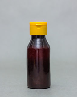 100ml Amber Plastic Bottle With Flip Cap