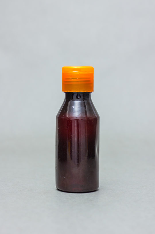 100ml Amber Plastic Bottle With Flip Cap