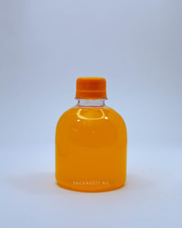 250ml transparent Jasmine with screw cap for juice and beverage