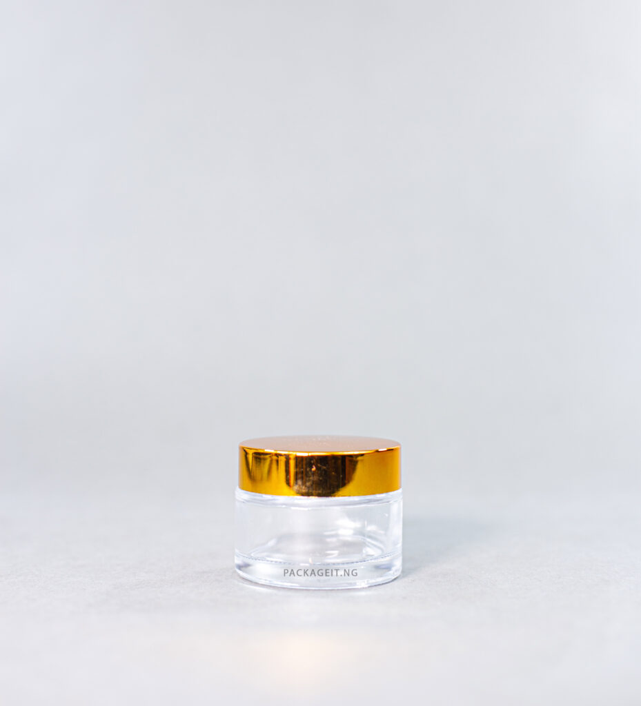 20 ML LIP BALM JAR WITH GOLD LID FOR SKINCARE