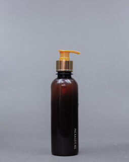 250 ml Amber botle with metallic pump
